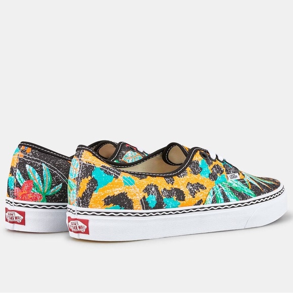 Vans x Crayola Collaboration "Van Doren Inspired" (floral/tropical) Women's Sz 7 - Picture 2 of 8